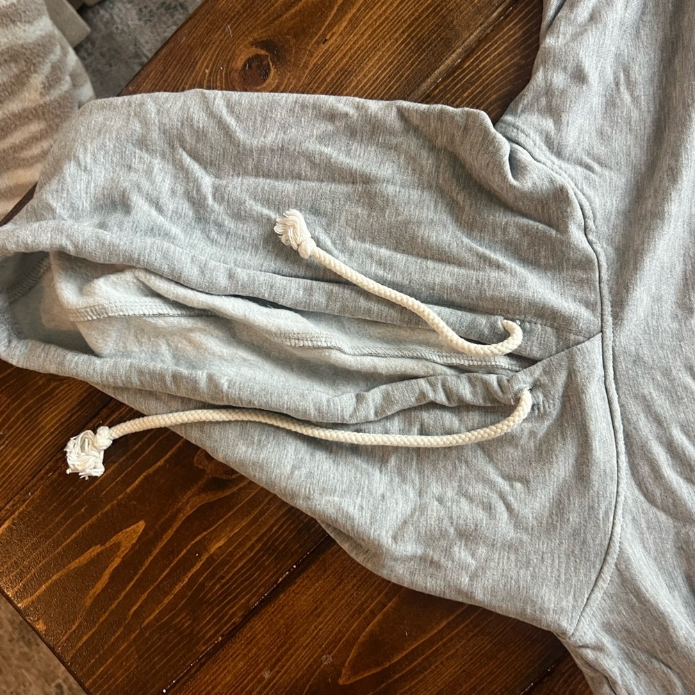 SUPER SOFT Gray Hoodie with Drawstrings